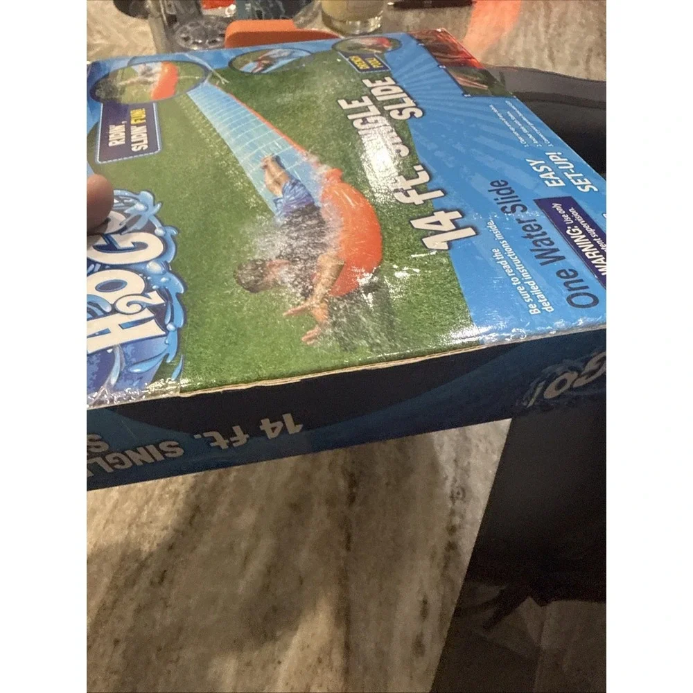 H20 GO! 14 ft. Single Slide With Drench Pool